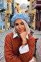 Vintage Style Women's French Felt Painter Beret - 5