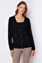 Knitted Patterned Sequined Knitwear Cardigan 10910 - 6