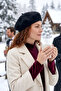 Vintage Style Women's French Felt Painter Beret - 3