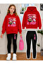 Girl's Crew Neck Sweatshirt and Leggings Set