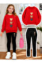 Girl's Crew Neck Sweatshirt and Leggings Set