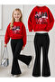 Girl's Crew Neck Sweatshirt and Spanish-Cut Leggings Set