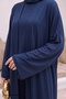 Flowy Casual Navy Blue Three-Piece Set - 4