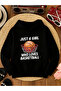 Children's Hooded Printed Sweatshirt