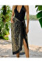 Choose Your Style Khaki Snake Patterned Slit Tie-Up Pareo 155X111 cm - 3