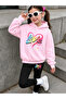 Girl's Crew Neck Sweatshirt and Leggings Set