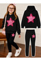 Girl's Crew Neck Sweatshirt and Leggings Set