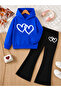 Girl's Hooded Sweatshirt and Spanish-Cut Leggings Set