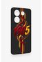 Tecno Caman 20 Pro 5g Compatible Yellow Red Ivy Patterned Silicone Case - 3