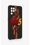 Oppo Reno 5 Lite Compatible Yellow Red Ivy Patterned Silicone Case - 3