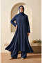 Modern Tesettür Combination Bamboo Double Set 2298-04 Navy Blue