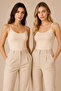 Women's 2-Piece Thin Strap Bamboo Breathable Flexible Undershirt