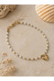 Heart Figured Natural Stone and Doric Anklet - Handmade Design - 3