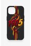 iPhone 15 Compatible Yellow Red Ivy Patterned Silicone Case - 2