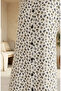 Buttoned Floral Patterned Tunic 0356-05 Stone - 4