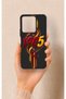 Vivo Y35 Compatible Yellow Red Ivy Patterned Silicone Case