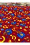 Flannel Fabric with Red Pattern - 3