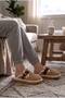 Soft, Non-Noisy Sole, Buckle Detailed Luxury Indoor Slippers