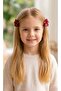 Red Tail Ribbon Bow Buckle Set - 3
