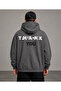 Thank You Printed Men's Compact Combed Cotton Hooded Sweatshirt - 2