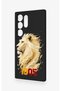 Samsung S24 Ultra Compatible Yellow Red 1905 Lion Pattern Silicone Case - 4