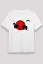 Japan Samurai Sun Disc Printed T-Shirt
