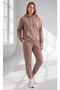 Women's 3 Thread Winter Thick Fleece Lined Sweatpants Set with Kangaroo Pockets - 7