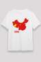 China Map and Flag Printed T-Shirt