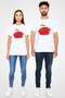Chinese Flag Brushstroke Printed T-Shirt - 4