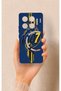 Infinix Gt 20 Pro Compatible Yellow Navy Blue Ivy Patterned Silicone Case