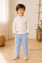 Boys' 2-Piece Set: Leaf Pattern Pocket Shirt & Cargo Pants – Holiday, Birthday, Wedding & Special Occasion Combo