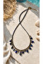 Lapis Lazuli Natural Stone Necklace with Pendant - 2