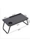Multifunctional Bedside Laptop Table, Adjustable Folding Computer Desk with Angled Work Surface, Convenient Side Table with Cup Holder, Durable Construction and Portable Design, Perfect for L - 2