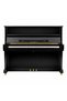 HU118 Acoustic Upright Piano with Matching Bench, 118cm Black Polished Cabinet, 88-Key Piano with 3 Pedals for Home, Music Lessons, Schools & Studios