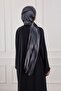 Birit Detailed Modal Abaya Navy Blue - 6
