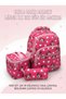 Girl's Primary School Orthopedic 3-Piece Set Pen Holder Lunch Bag 3 Compartments Ice Cream - 4