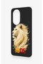 Honor 200 5g Compatible Yellow Red 1905 Lion Pattern Silicone Case - 4