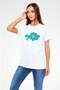 Kazakhstan Map and Flag Printed T-Shirt - 3