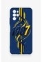 Omix X700 Compatible Yellow Navy Blue Ivy Patterned Silicone Case - 2