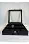 12-Piece Watch Storage Box |   Glass Cover |   Black Premium Watch Organizer |   Watch Storage Box - 5