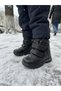 Genuine Leather Black Daily Orthopedic Boys' Boots - 3