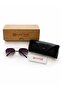 Sunglasses Unisex Smoked Glass Gold Frame Uv400 - 5