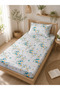 Single Elastic Sheet Set 100X200 cm Floral Patterned + 1 Pillowcase - 2