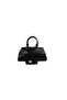 Duki Daso Black Beaded Detailed Zippered Luxury Hand and Shoulder Bag |   Summer T8455 Black Single Compartment Fe