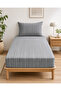 Single Elastic Sheet 100X200 cm Striped Patterned [Color]