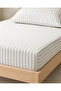 Single Elastic Sheet 100X200 cm Striped Patterned [Color] - 3