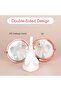 6pcs Small Compact Mirror for Purse, Round Double-Sided 1X/2X Magnifying with Metal Shell, Travel Makeup Mirror for Mom, Wife Sister - 3