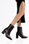 Ava Daily Women's Zippered Thai Fur Heeled Boots - 6