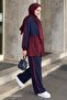 Garnili Double Pocket Claret Red Set - 2