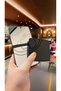 Elegant Compact Makeup Mirror - 2x Magnification, Square, Ideal for Purses and Travel, Black - 3
